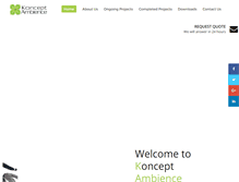 Tablet Screenshot of konceptambience.com